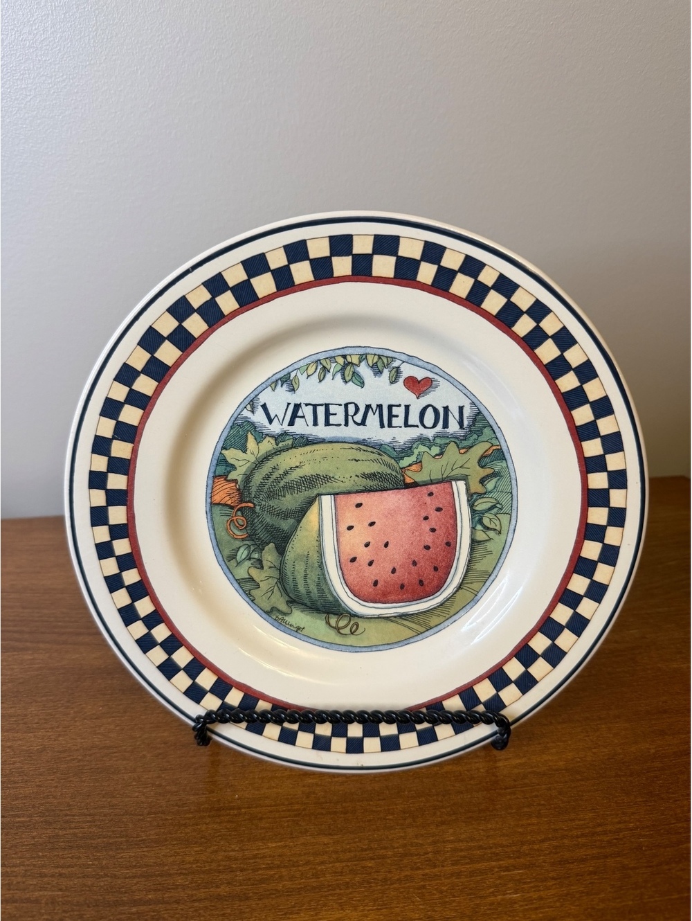 Susan Winget Watermelon Plate